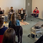 Artists Jussi Juurinen, Heli Valkama, Kestutis Vasiliunas and Moderaattori: Anni-Sofia Knuuttila at the Conference